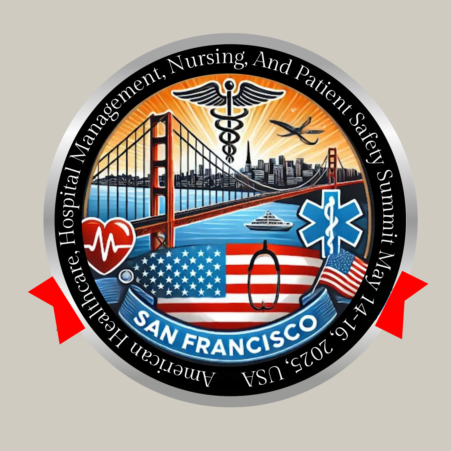 Logo-15th American Healthcare, Hospital Management, Nursing, And Patient Safety Summit from May 14-16, 2025 in San Francisco, US